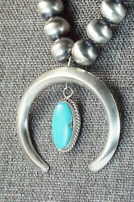 Turquoise & Sterling Silver Pearl Necklace - Jan Mariano - High Lonesome Trading