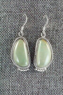Turquoise & Sterling Silver Earrings - Lee Shorty