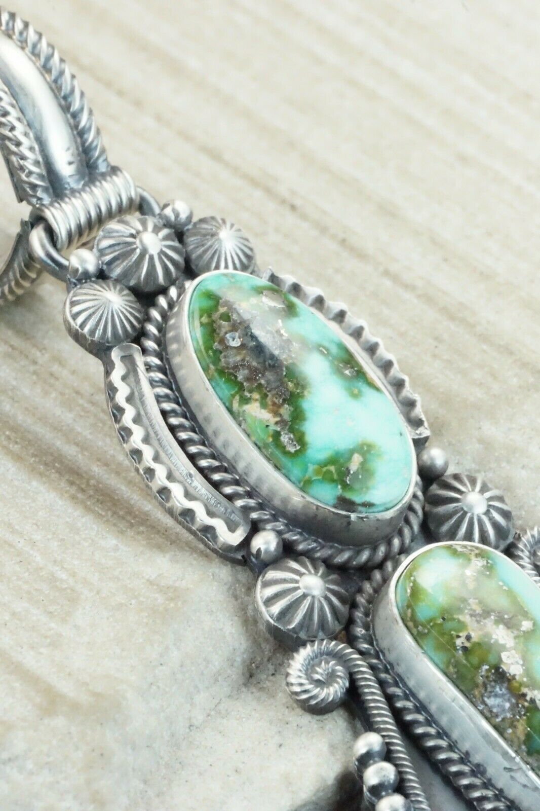 Turquoise & Sterling Silver Pendant - Michael Calladitto