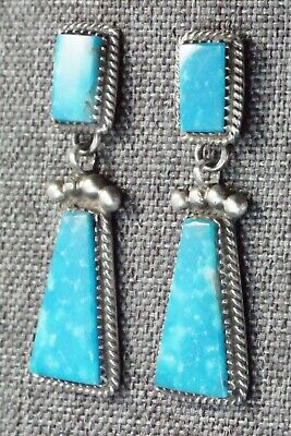 Turquoise & Sterling Silver Earrings - Selina Warner - High Lonesome Trading
