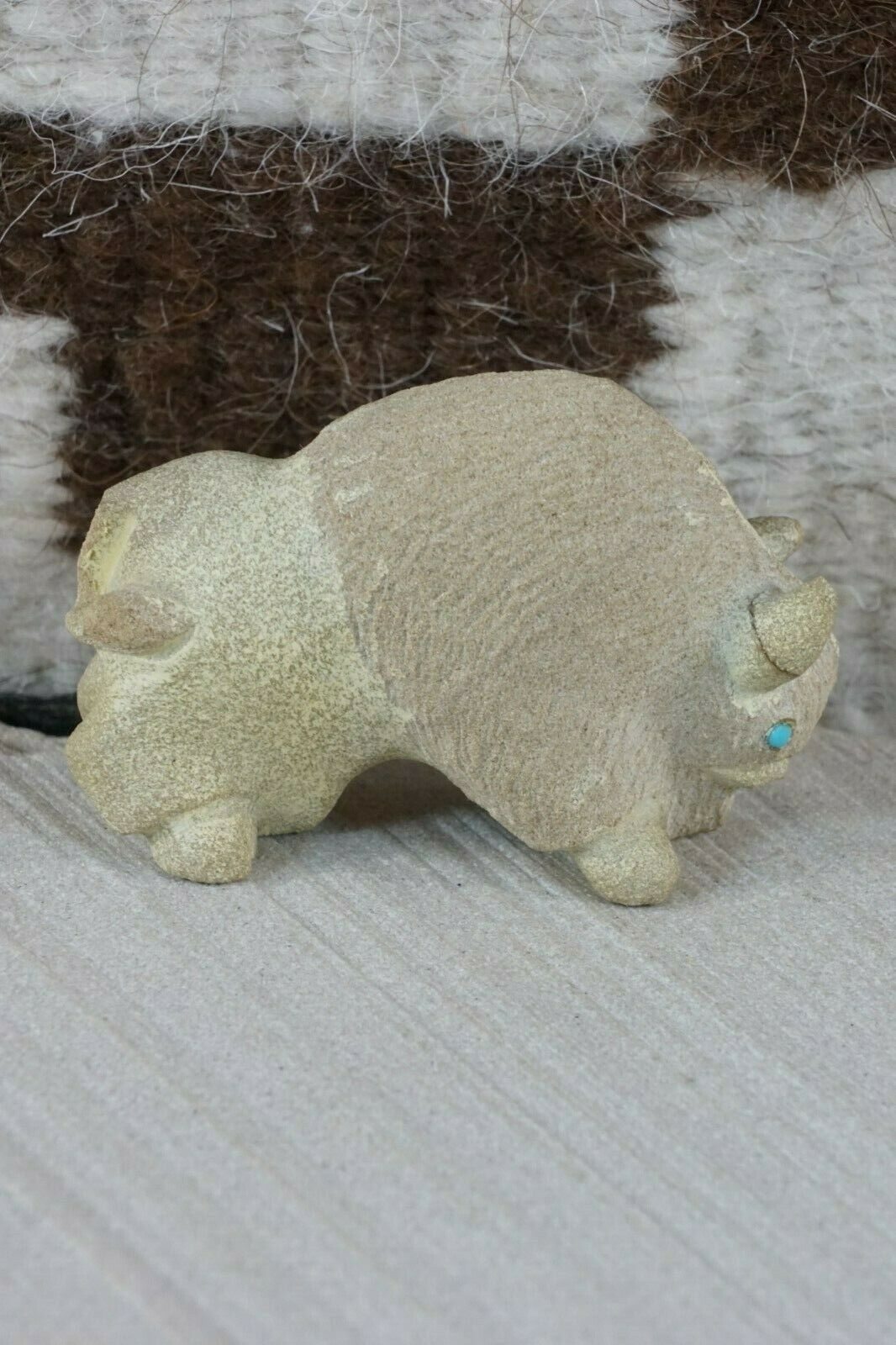 Buffalo Zuni Fetish Carving - Vince Chavez - High Lonesome Trading