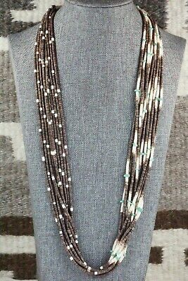 Shell, Turquoise & Sterling Silver Necklace - Ramona Bird