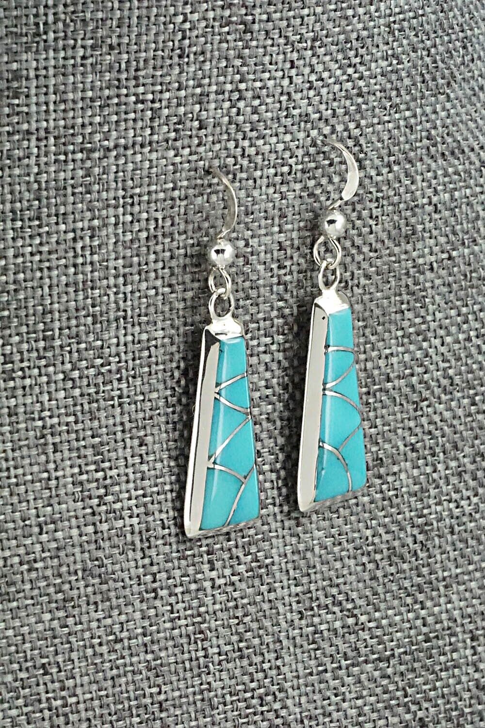 Turquoise & Sterling Silver Earrings - Stewart Tucson