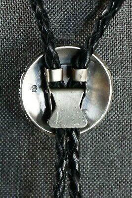 Turquoise and Sterling Silver Zia Bolo Tie - Daniel Benally