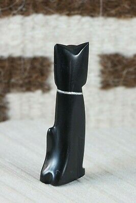 Cat Zuni Fetish Carving - Kenny Chavez - High Lonesome Trading