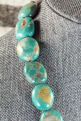 Turquoise & Sterling Silver Necklace - Navajo