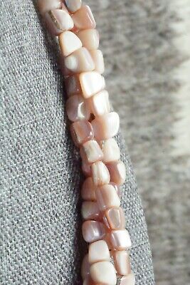 Mother of Pearl & Sterling Silver Necklace - Navajo