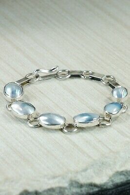 Navajo Abalone Shell and Sterling Silver Link Bracelet - Native American