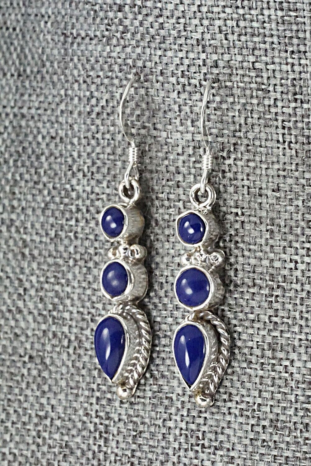 Lapis & Sterling Silver Earrings - Gary Shorty