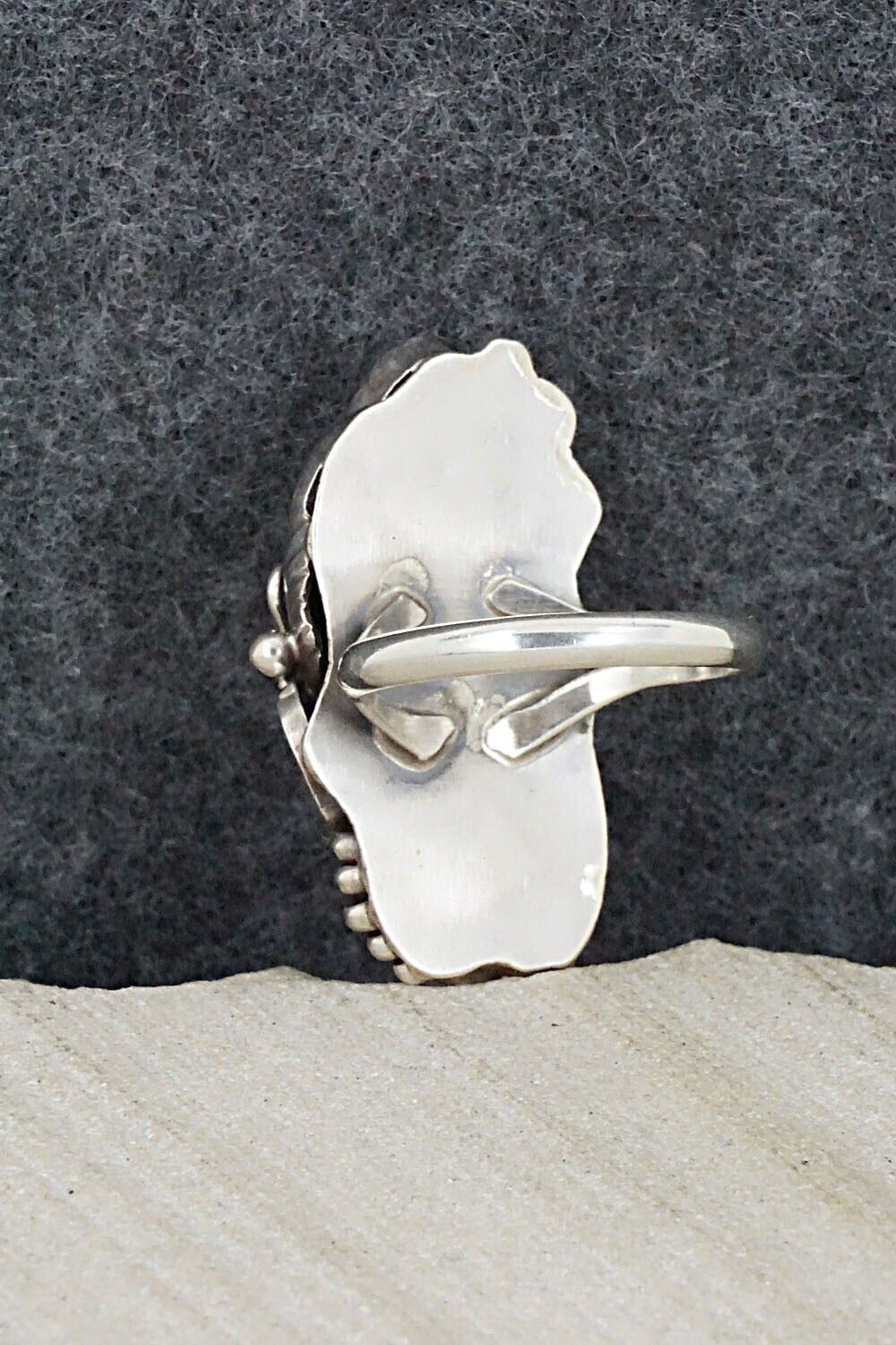 Onyx & Sterling Silver Ring - Max Calladitto - Size 6