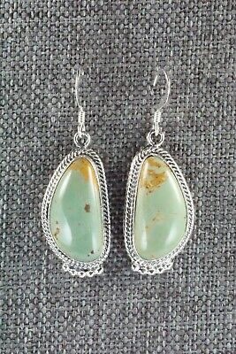 Turquoise & Sterling Silver Earrings - Lee Shorty