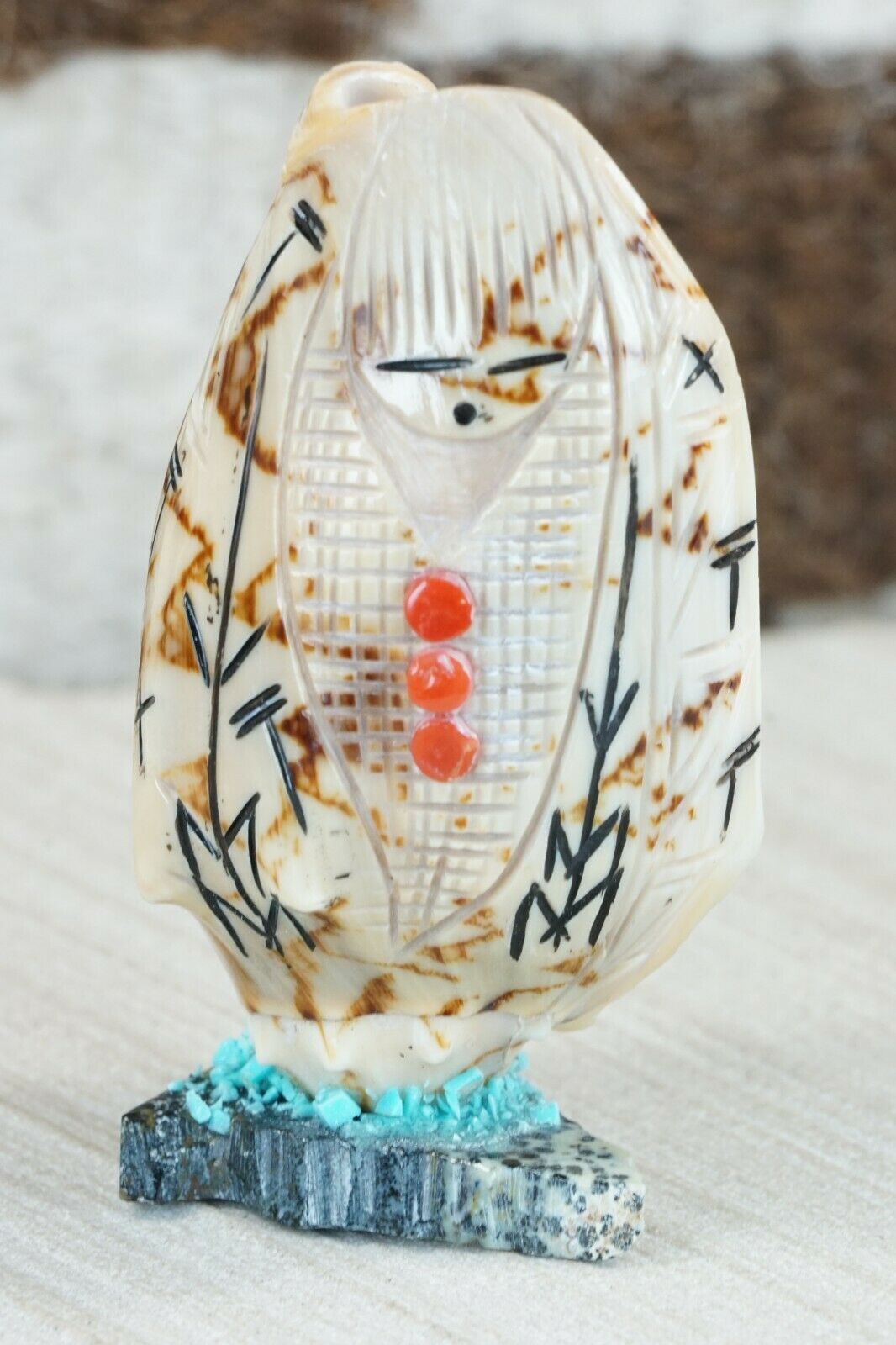 Corn Maiden Zuni Fetish Carving - Gloria Chattin
