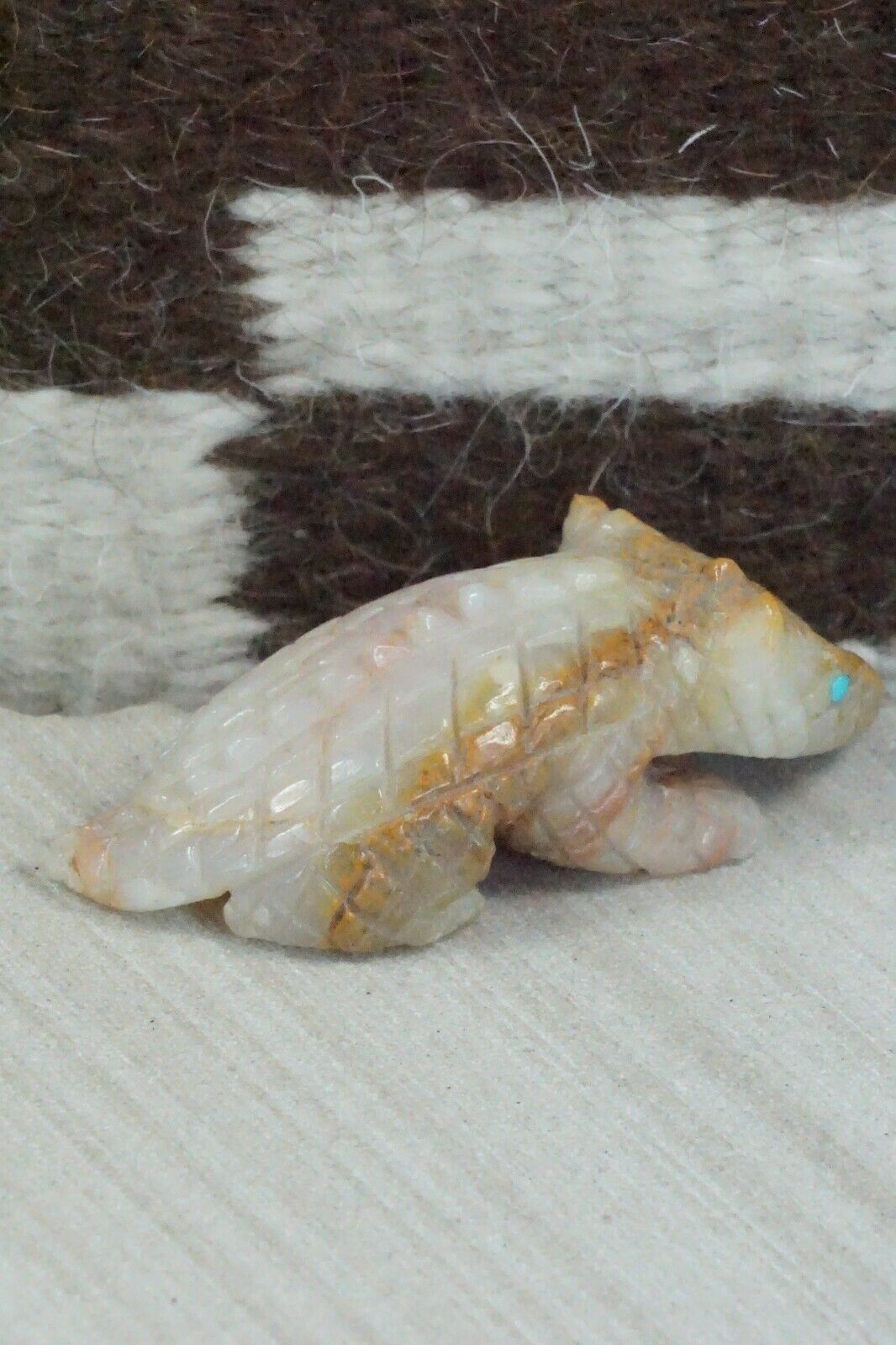 Horned Toad Zuni Fetish Carving - Jonas Hastito