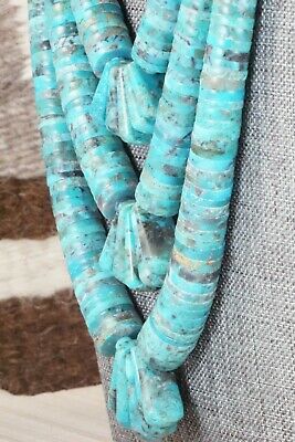 Turquoise & Sterling Silver Necklace - Lupe Lovato