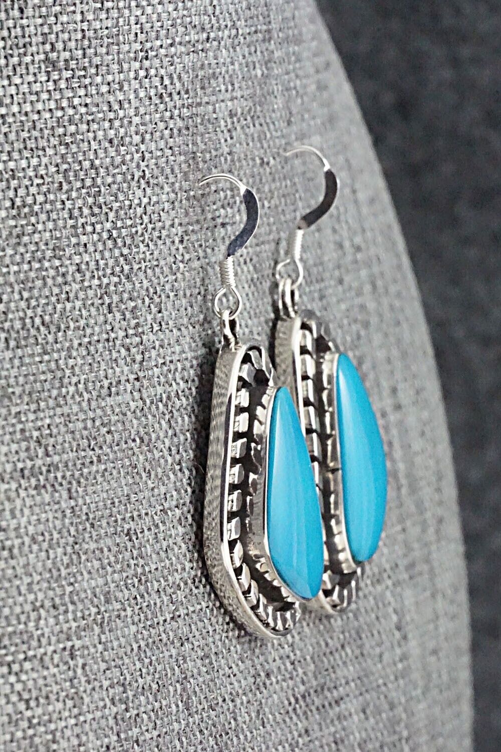 Turquoise and Sterling Silver Earrings - Sharon McCarthy