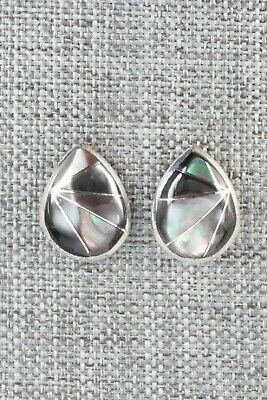 Abalone Shell & Sterling Silver Earrings - Evelyn Mahkee