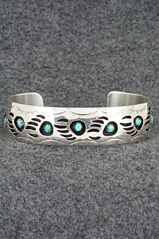 Turquoise & Sterling Silver Bracelet - Pearlene Spencer