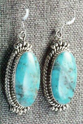 Turquoise & Sterling Silver Earrings - Greg Yazzie - High Lonesome Trading