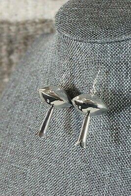 Navajo Sterling Silver Blossom Earrings - Juan Begay - High Lonesome Trading