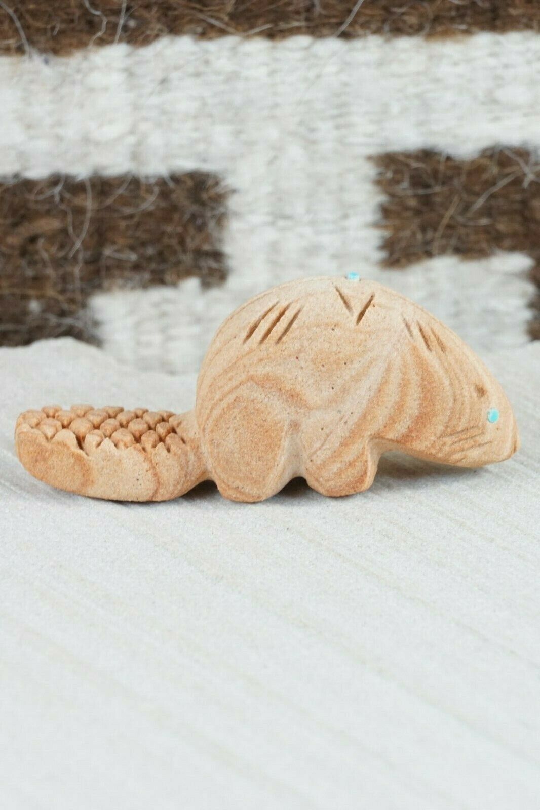 Beaver Zuni Fetish Carving - Brandon Phillips - High Lonesome Trading