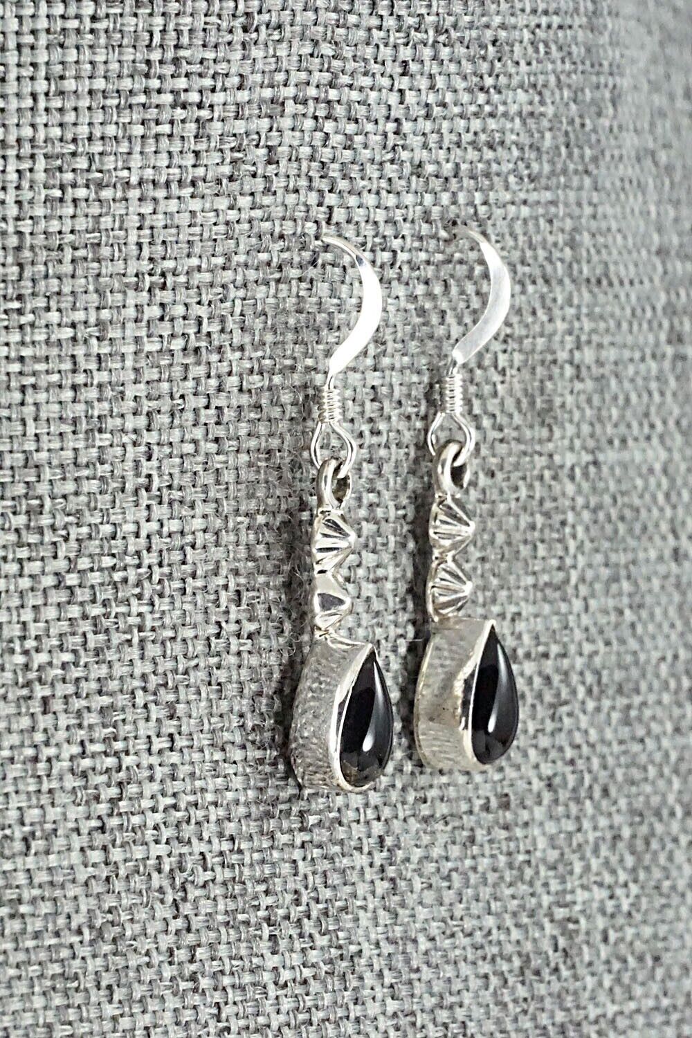 Onyx & Sterling Silver Earrings - Verley Betone
