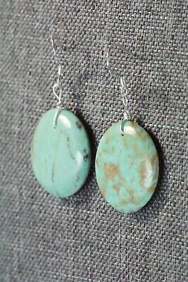 Turquoise & Sterling Silver Earrings - Joe Garcia - Santo Domingo