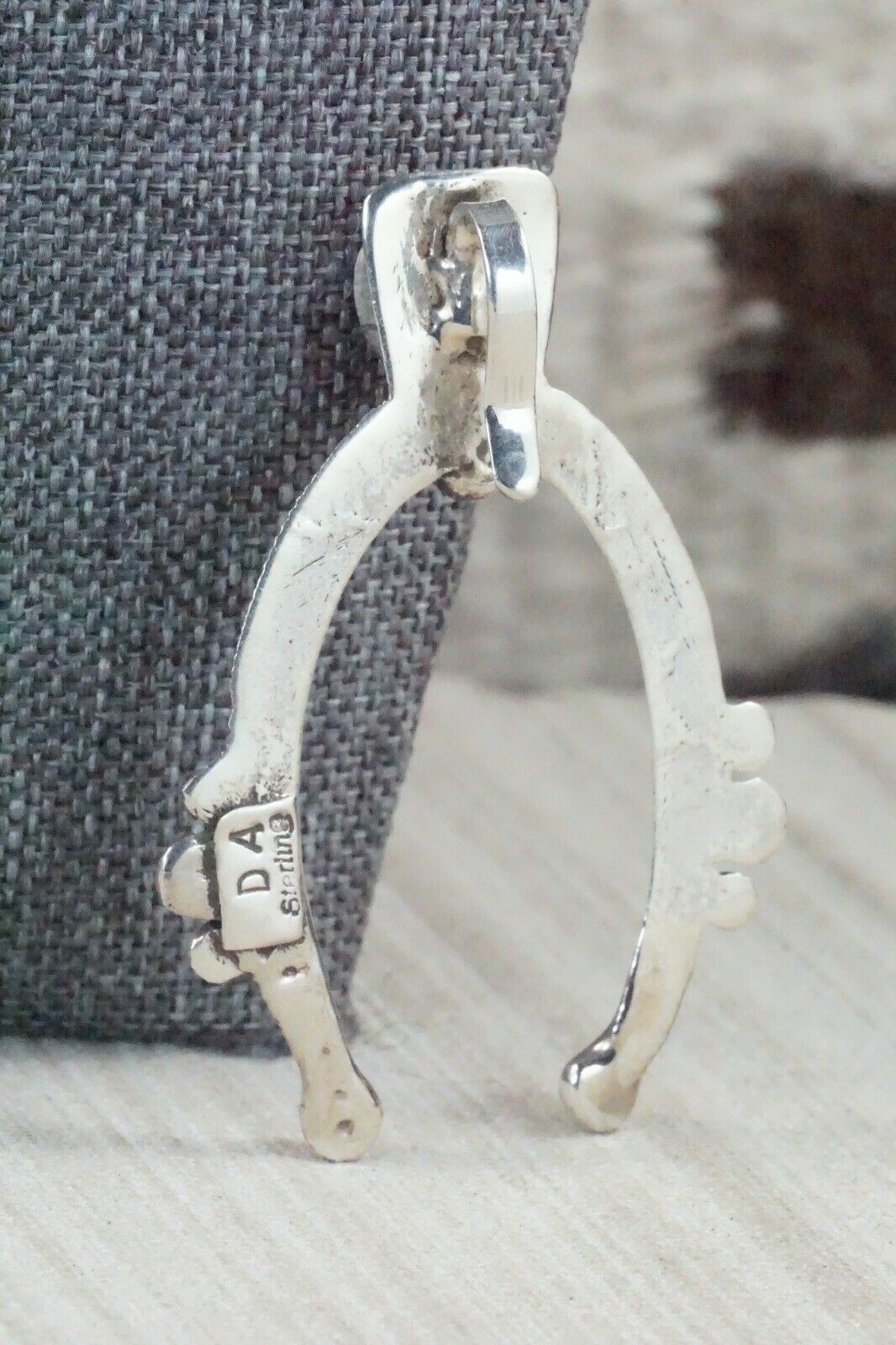 Turquoise and Sterling Silver Naja Pendant - Delbert Arviso