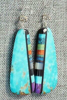 Multi Stone & Sterling Silver Earrings - Ronald Chavez