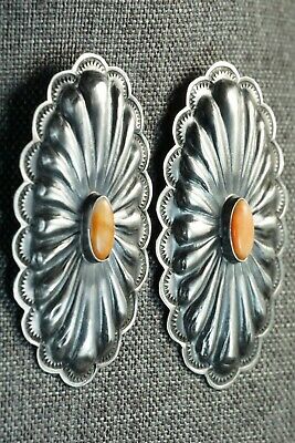 Spiny Oyster and Sterling Silver Earrings - Rita Lee