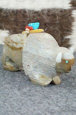 Buffalo Zuni Fetish Carving - Stewart Alanzo