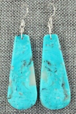 Turquoise & Sterling Silver Earrings - Lupe Lovato