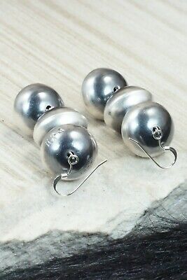 Sterling Silver Navajo Pearl Earrings - Preston Haley