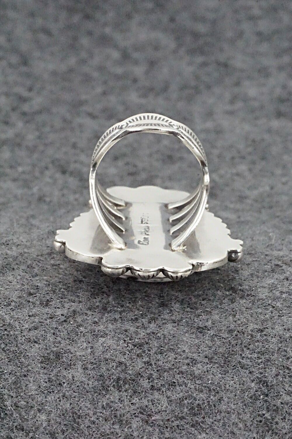 White Buffalo & Sterling Silver Ring - Tom Lewis - Size 7