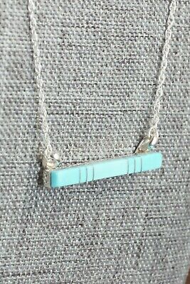 Turquoise & Sterling Silver Necklace - MaDerral Kallestewa