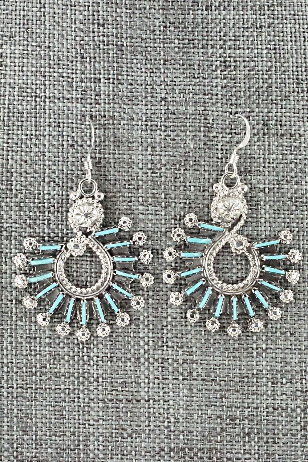 Turquoise & Sterling Silver Necklace Set - Kevin Leekity