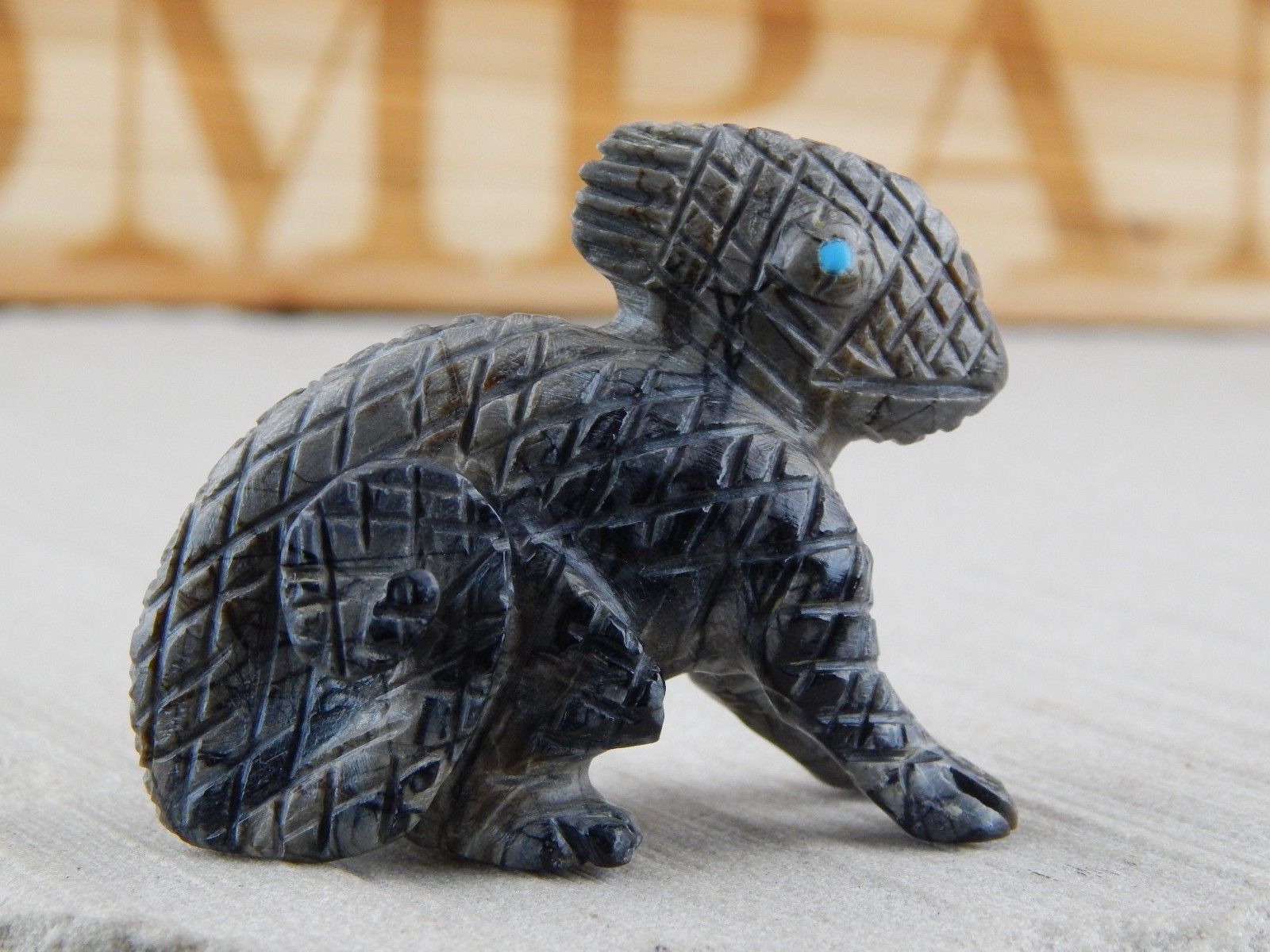 Chameleon Zuni Fetish Carving - Wilfred Cheama - High Lonesome Trading