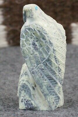 Eagle Zuni Fetish Carving - Derrick Kaamasee