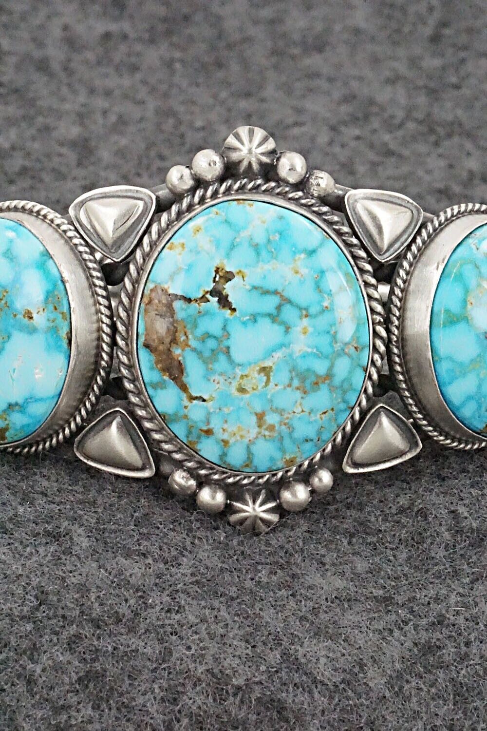 Turquoise & Sterling Silver Bracelet - Derrick Gordon