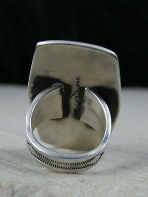 Navajo Sterling Silver Ring - Calvin Martinez - Size 8.5 - High Lonesome Trading