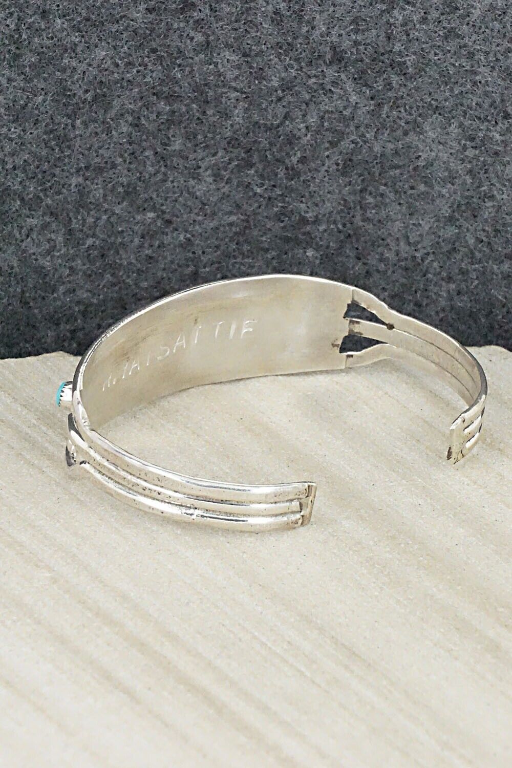 Turquoise & Sterling Silver Bracelet - Ronald Yatsattie
