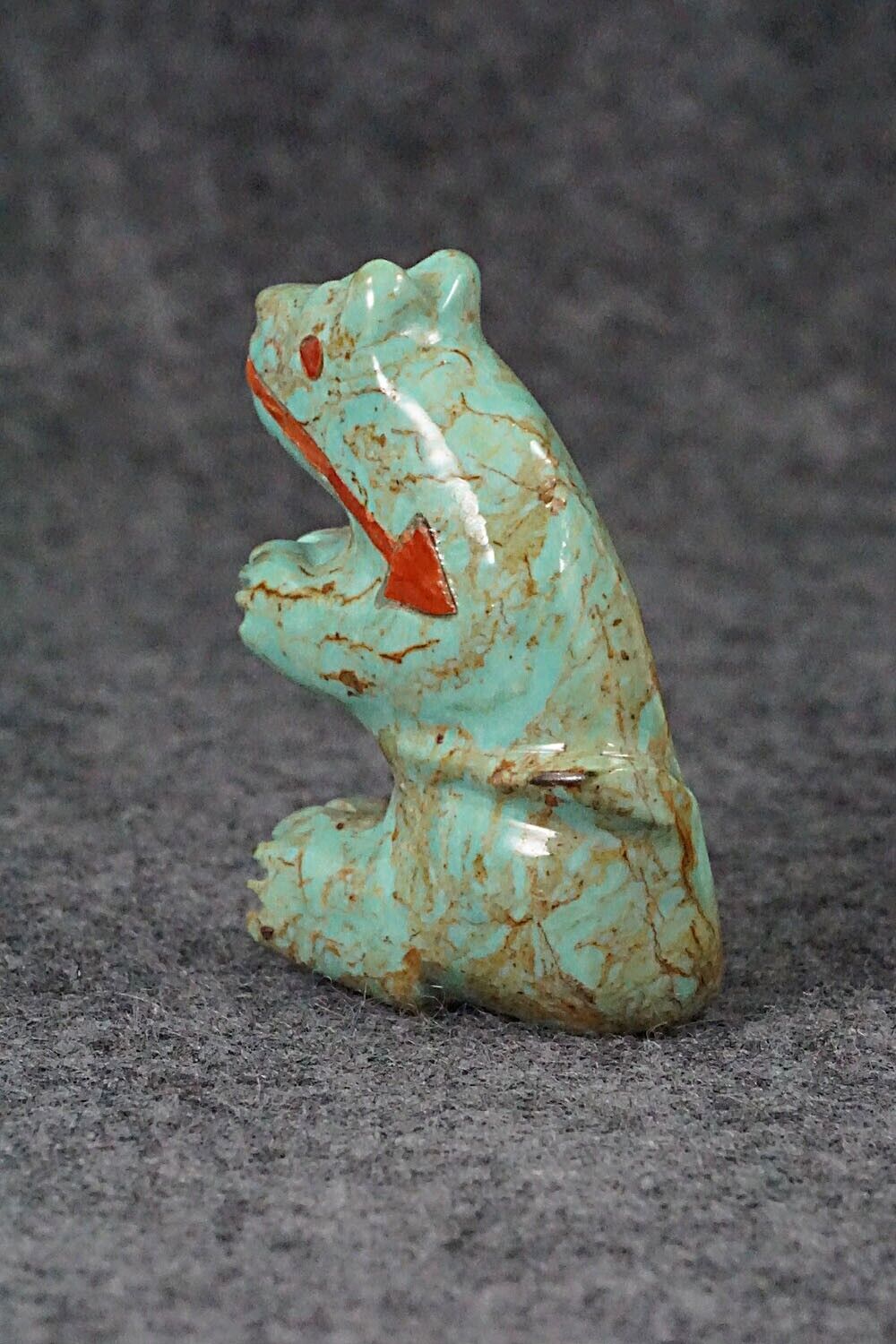 Mountain Lion Zuni Fetish Carving - Andres Quandelacy