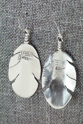Sterling Silver Feather Earrings - Ben Begay