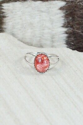 Spiny Oyster & Sterling Silver Ring - Robert Martinez - Size 7.25