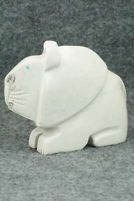 Lion Zuni Fetish Carving - Gilbert Lonjose