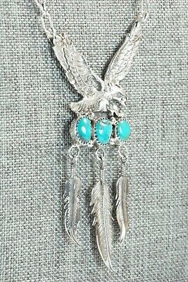 Turquoise & Sterling Silver Necklace - Henry Attakai