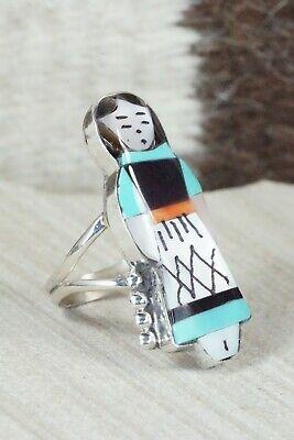 Corn Maiden & Sterling Silver Ring - Joyce Waseta - Size 7.5 - High Lonesome Trading