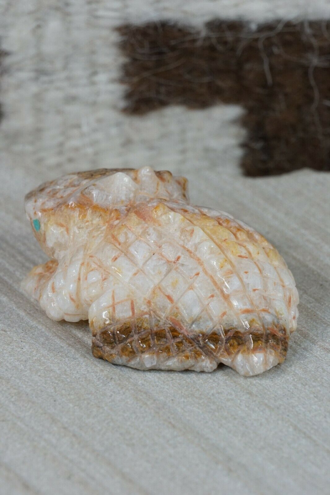 Horned Toad Zuni Fetish Carving - Jonas Hastito - High Lonesome Trading