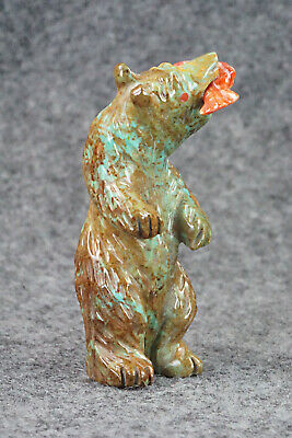 Bear Zuni Fetish Carving - Andres Quandelacy