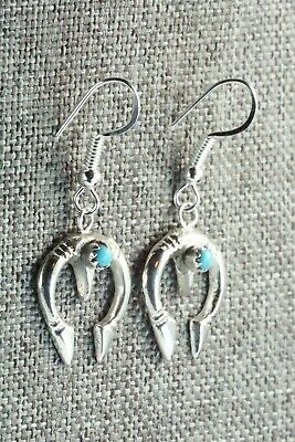 Turquoise & Sterling Silver Earrings - Lorraine Chee
