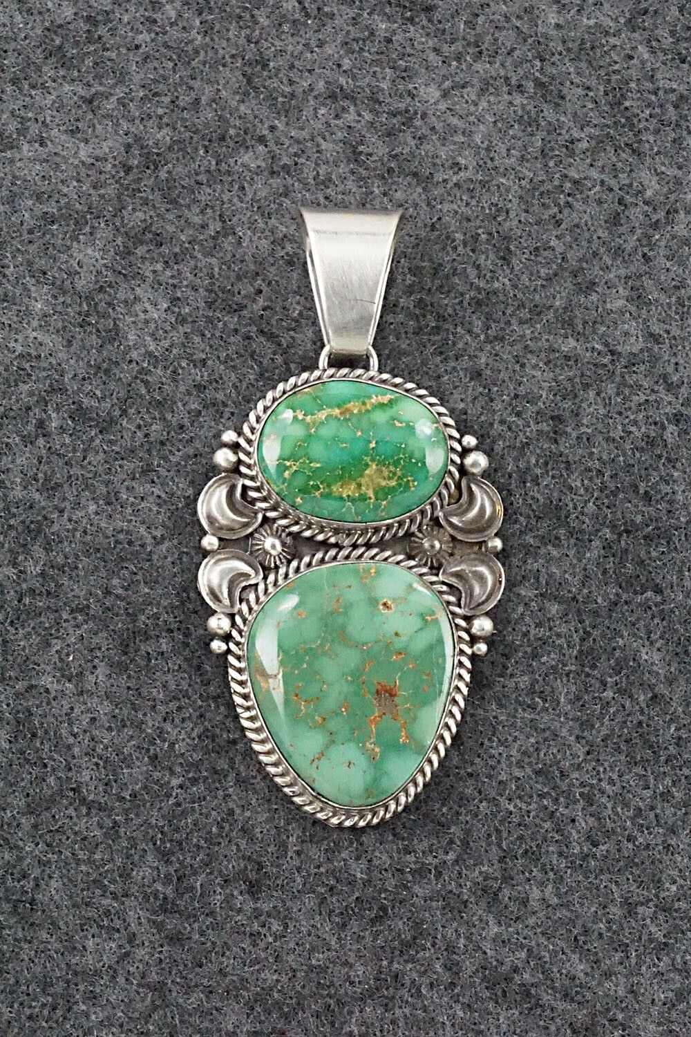 Turquoise and Sterling Silver Pendant - Derrick Gordon